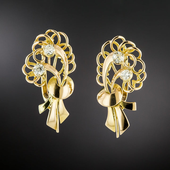 Retro Spray Diamond Earrings