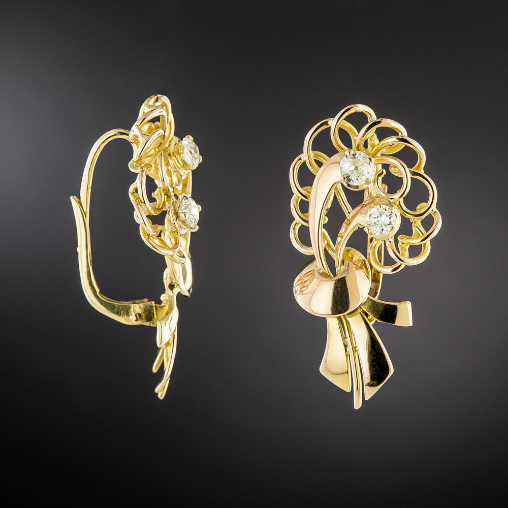 Retro Spray Diamond Earrings - 2