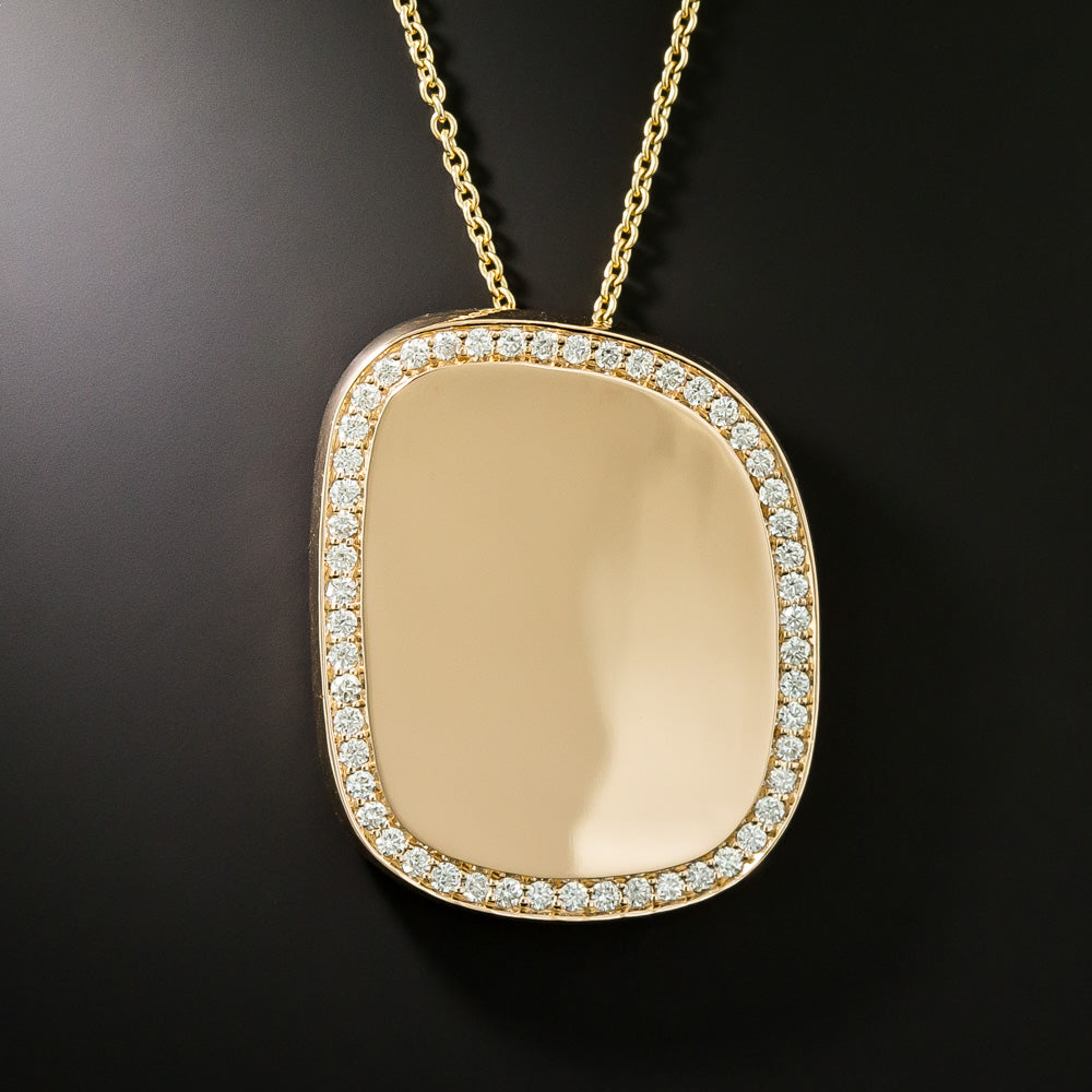 Roberto Coin "Black Jade Collection" Diamond 18K Pendant, Italian - 5
