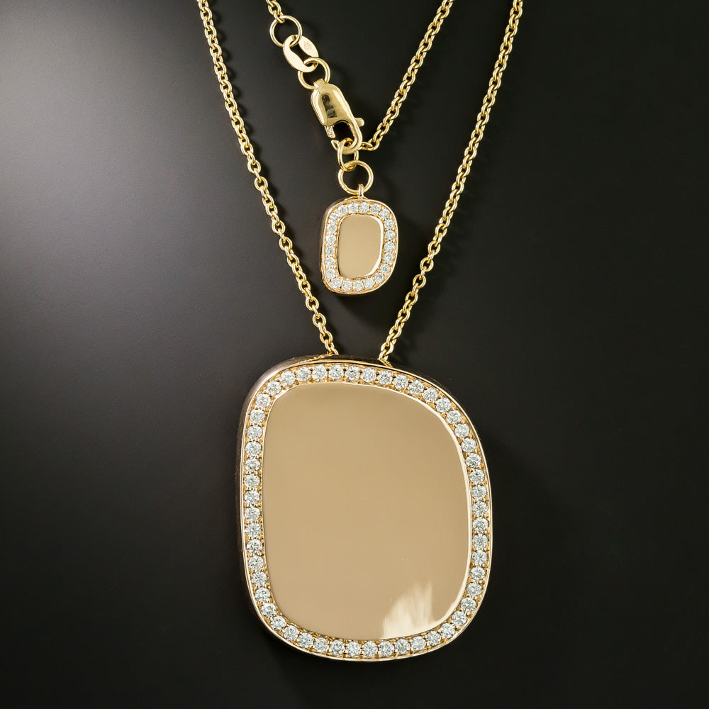 Roberto Coin "Black Jade Collection" Diamond 18K Pendant, Italian - 6