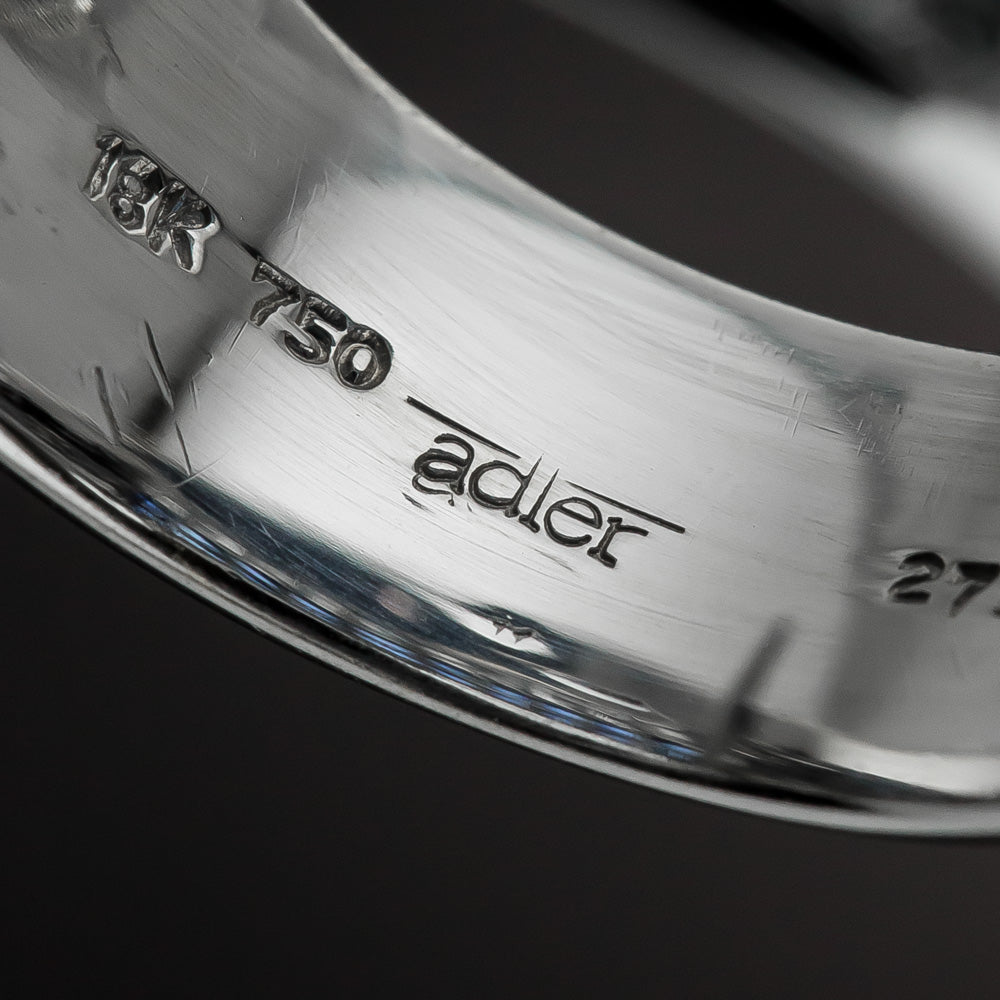Sapphire and Baguette Diamond Band Ring by Adler of Switzerland - 5