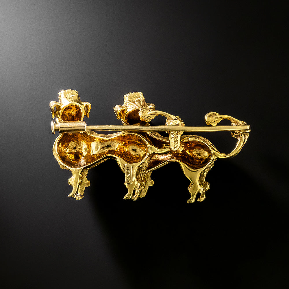 Tiffany & Co. 18K Poodles Brooch - 3