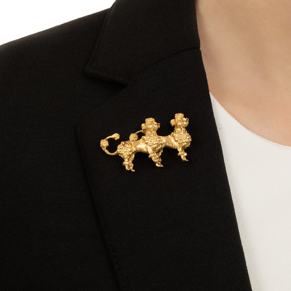 Tiffany & Co. 18K Poodles Brooch - 5
