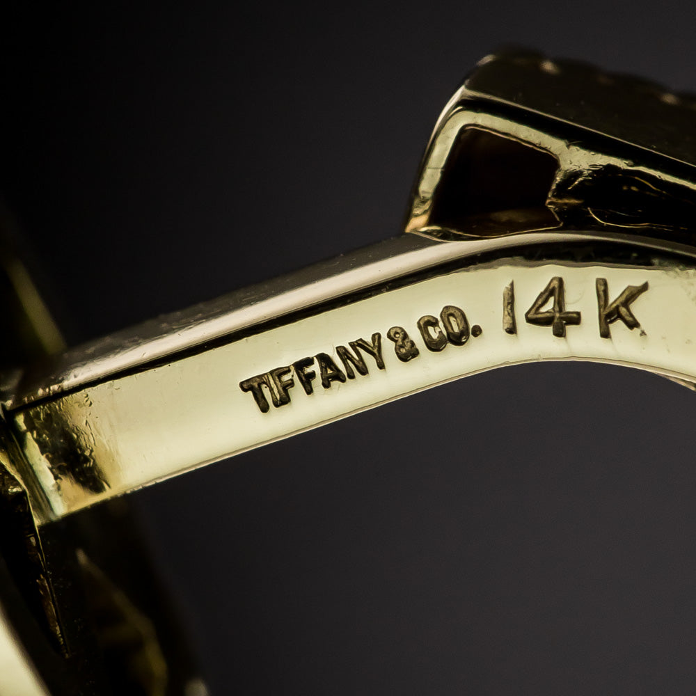 Tiffany & Co. Lapis 'X' Cuff Links - 5