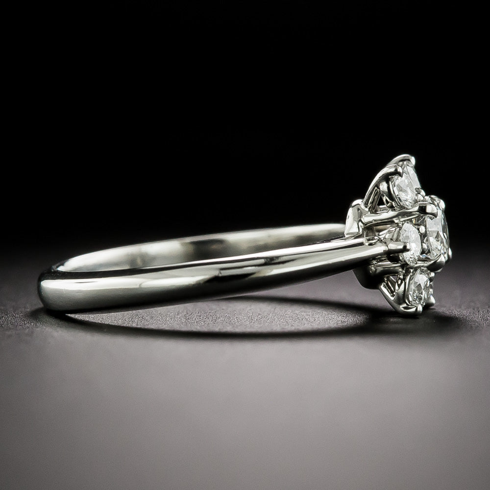 Tiffany & Co. Petite Diamond Flower Ring - 5