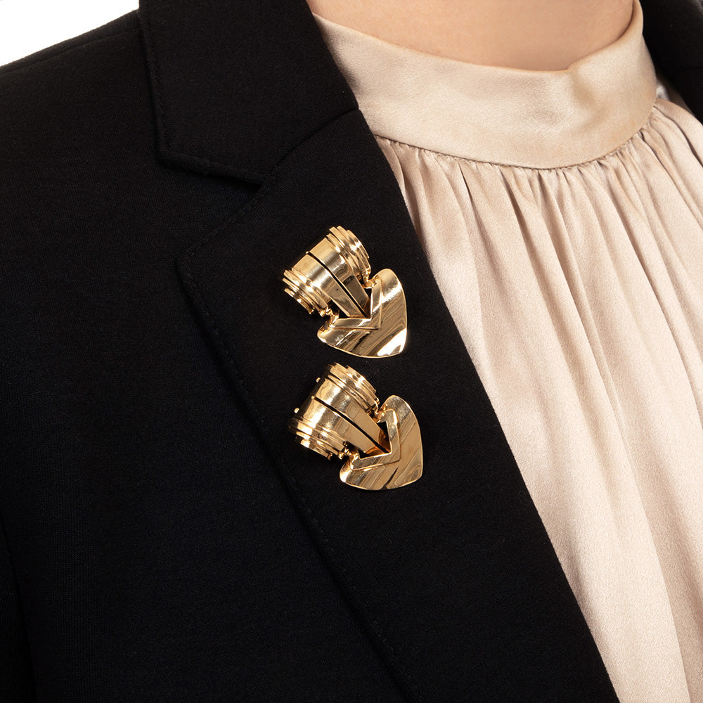 Tiffany & Co. Retro Scroll Dress Clips - 3