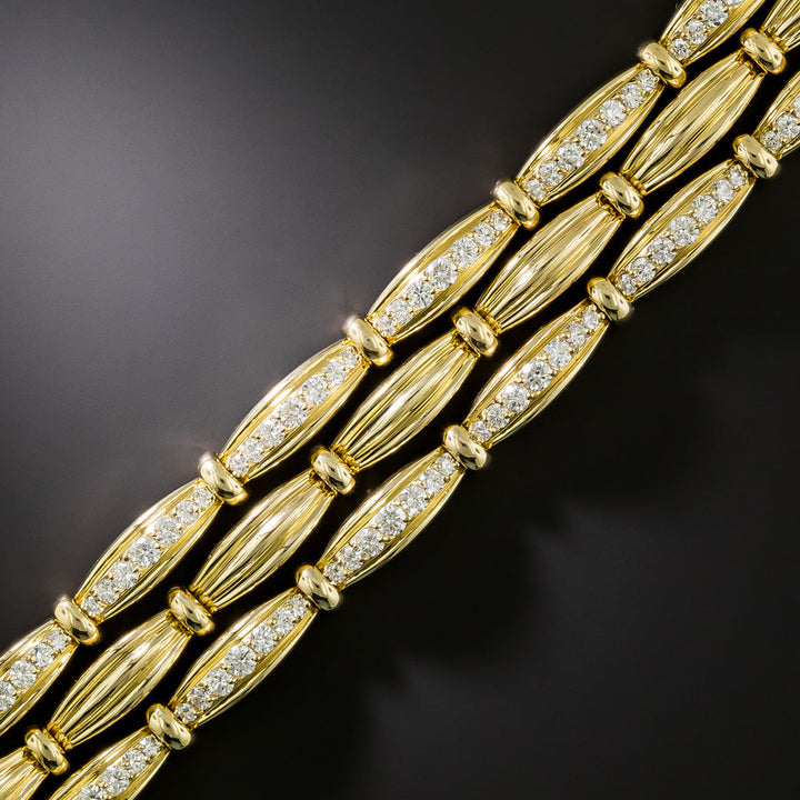 Tiffany & Co. Three-Row Diamond Bracelet, Circa 1992