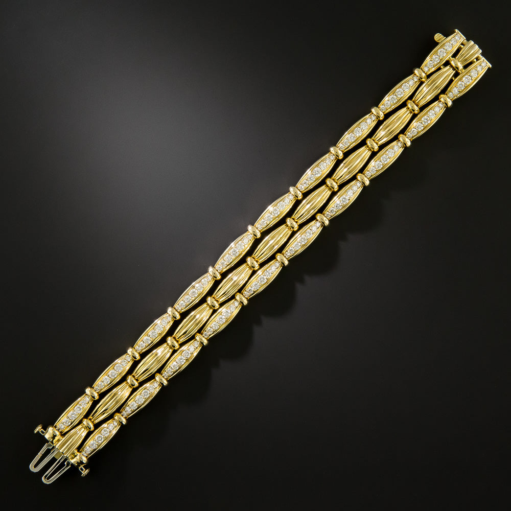 Tiffany & Co. Three-Row Diamond Bracelet, Circa 1992 - 4