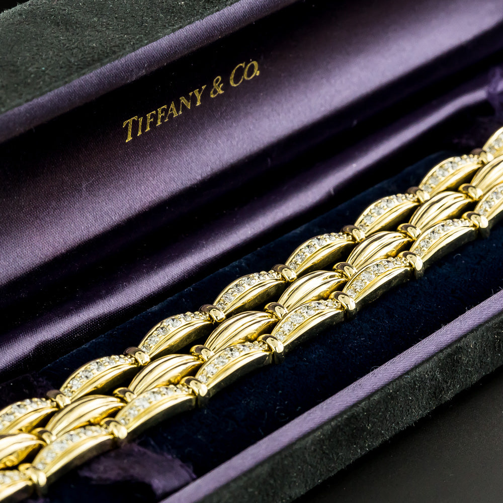 Tiffany & Co. Three-Row Diamond Bracelet, Circa 1992 - 6