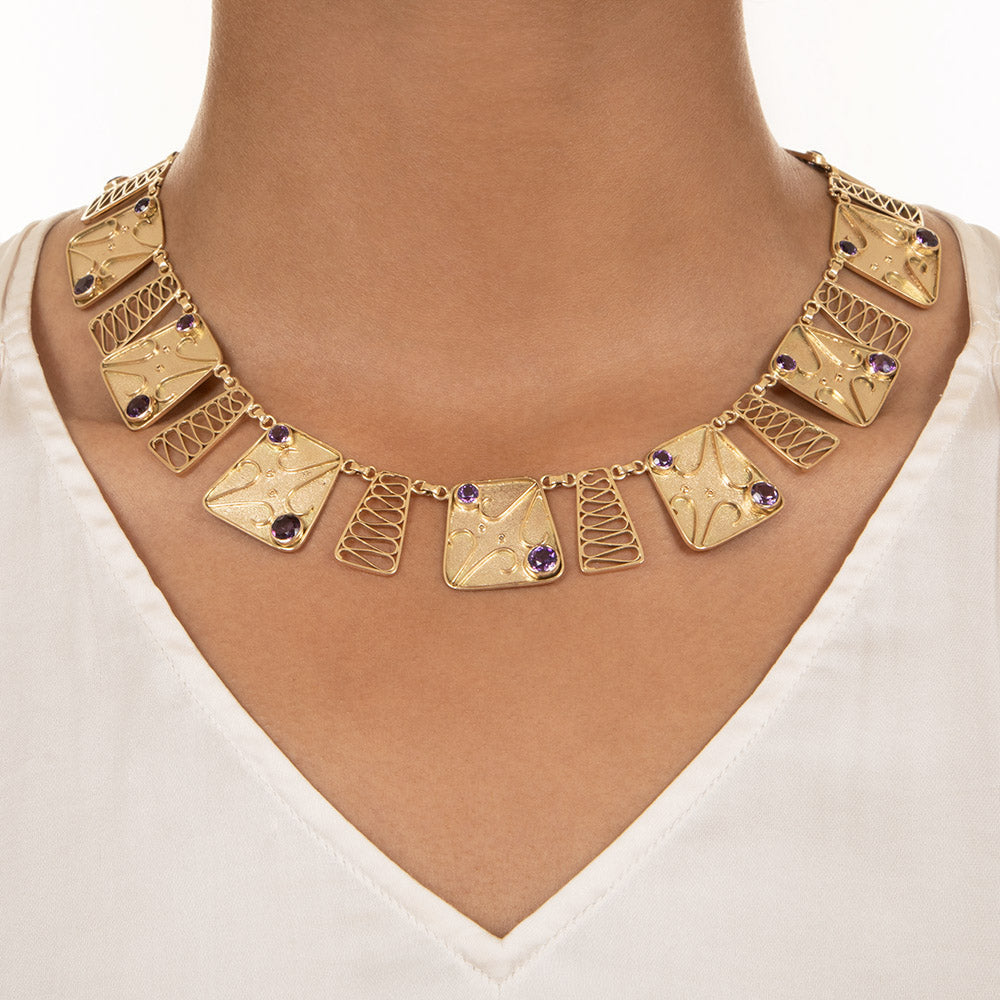 Totally Groovy Amethyst Necklace - 4