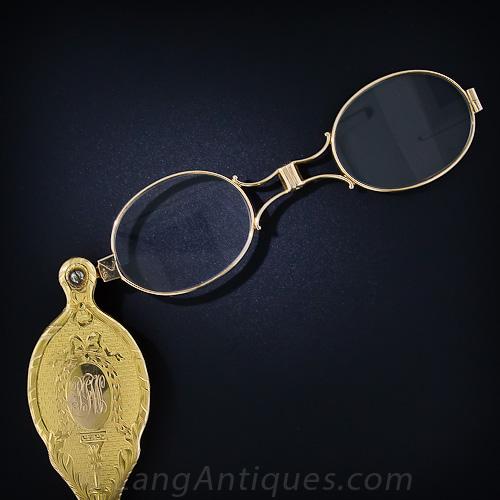 Victorian 14K Gold Lorgnette  - 4