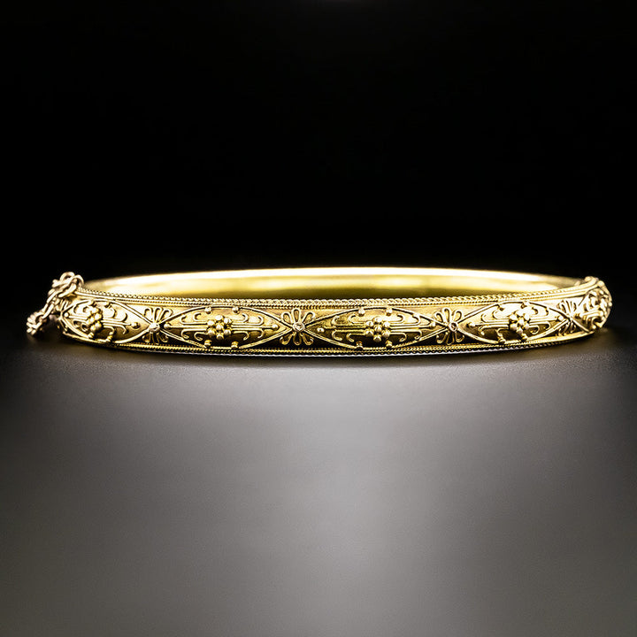 Victorian 15K Etruscan Revival Bracelet, English