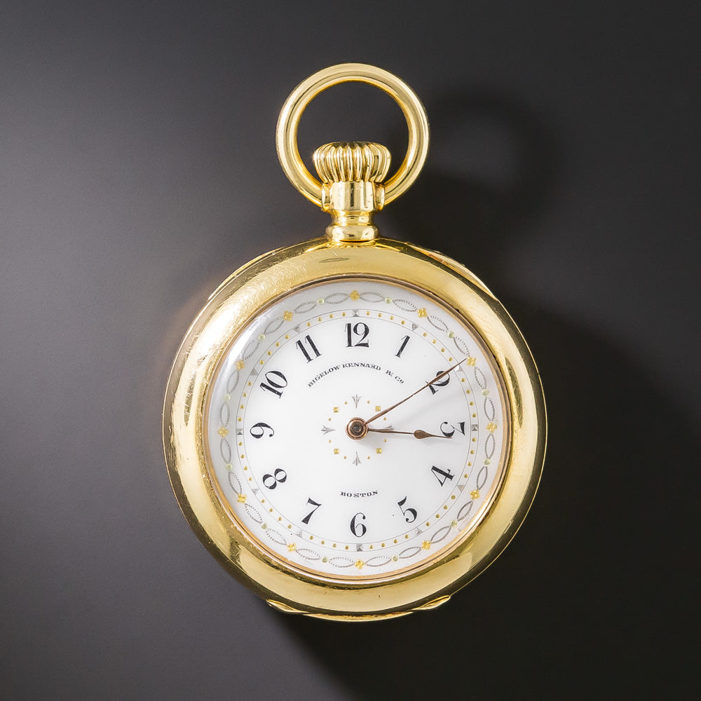 Victorian 18K Diamond and Enamel Pendant/Pocket Watch - 6