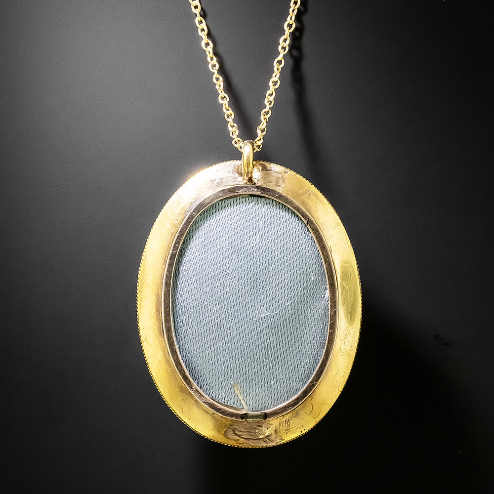Victorian 18K Etruscan Revival Locket Pendant - 3