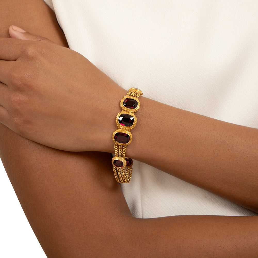 Victorian 18K Garnet Bracelet - 5