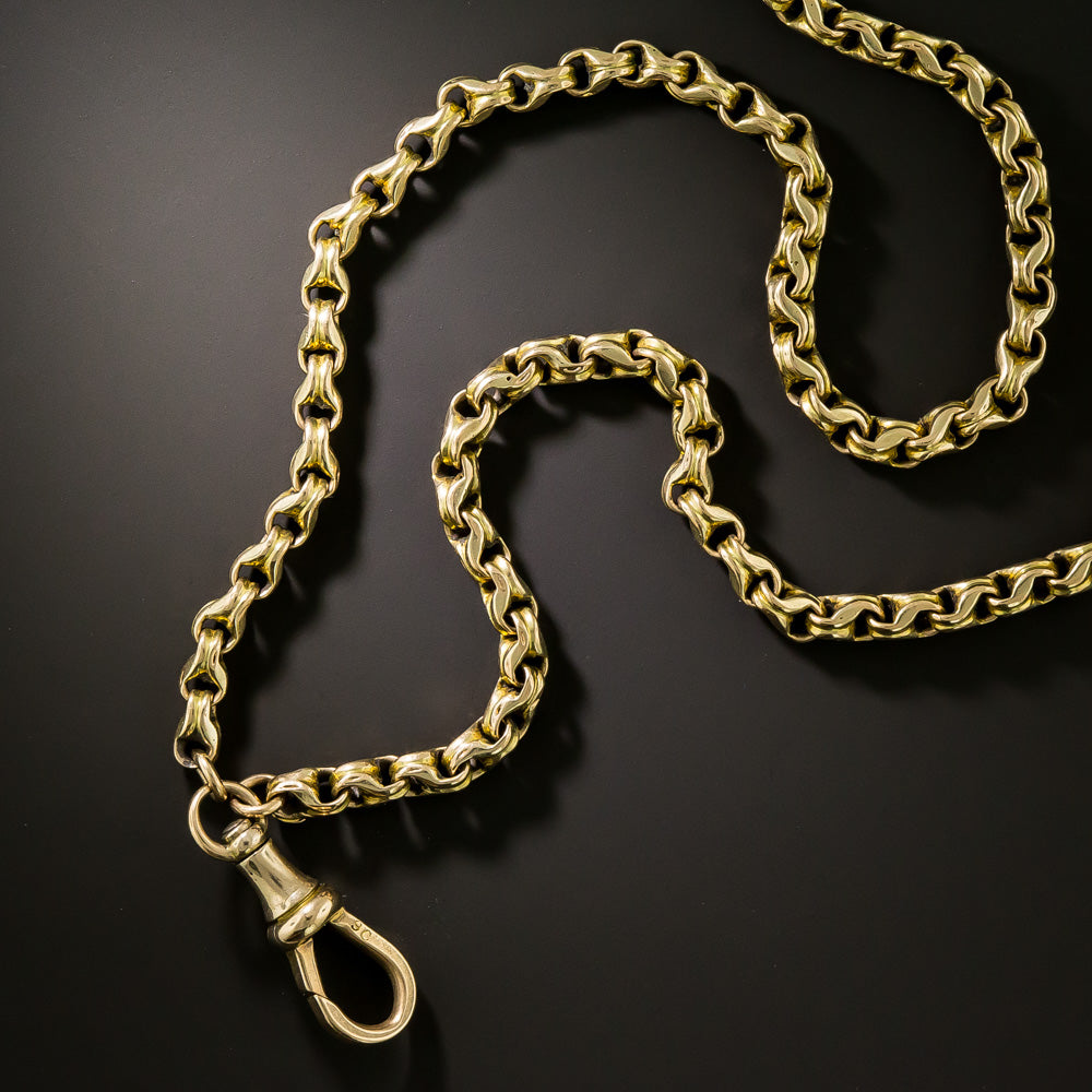Victorian 63 1/2-Inch Gold Chain, English - 3