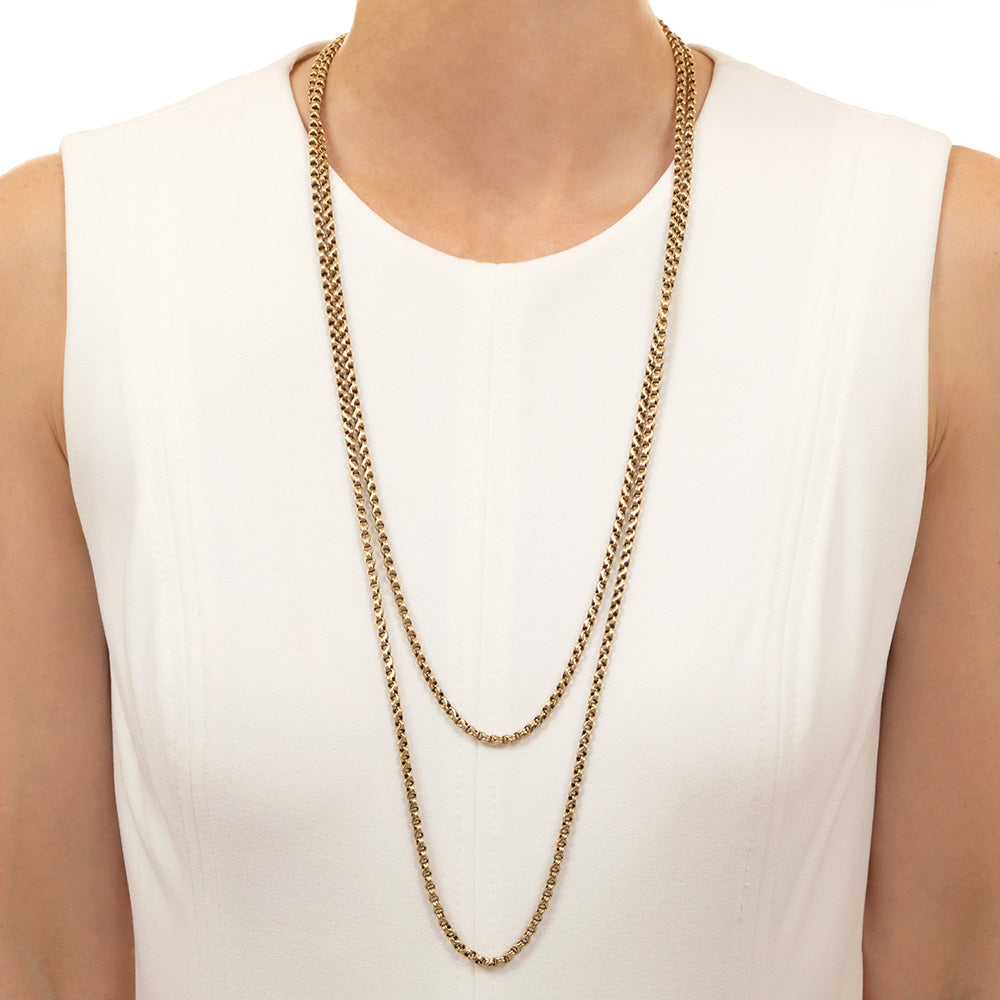Victorian 63 1/2-Inch Gold Chain, English - 5