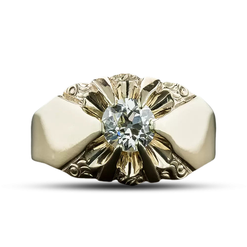 Victorian .74 Carat Diamond  Ring - 4