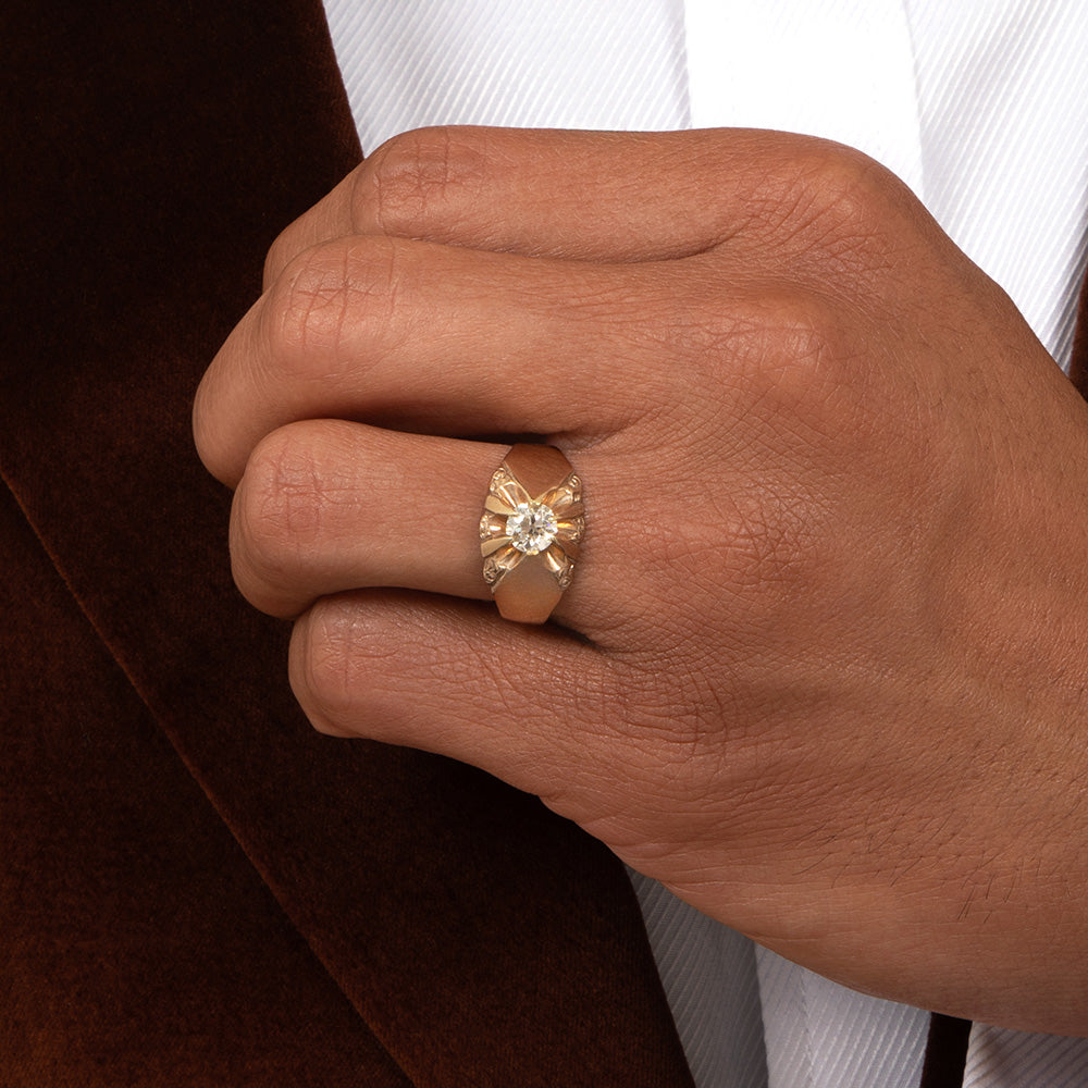 Victorian .74 Carat Diamond  Ring - 5