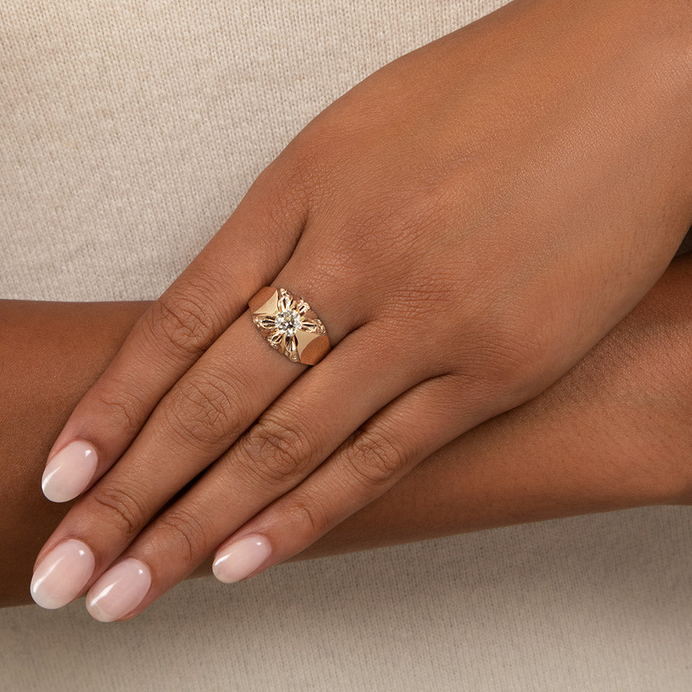 Victorian .74 Carat Diamond  Ring - 6