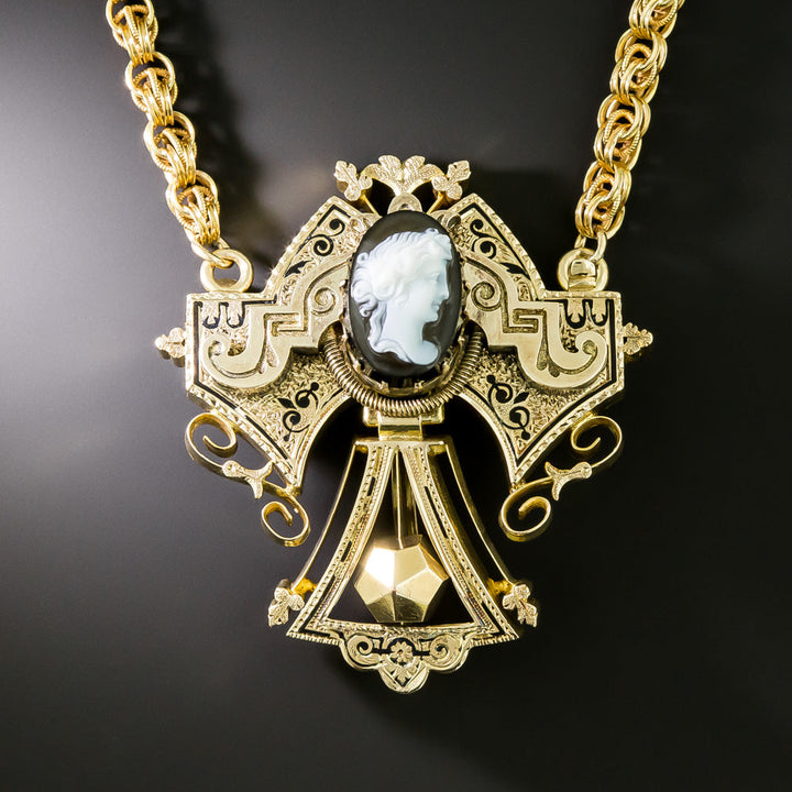 Victorian Cameo Brooch/Necklace