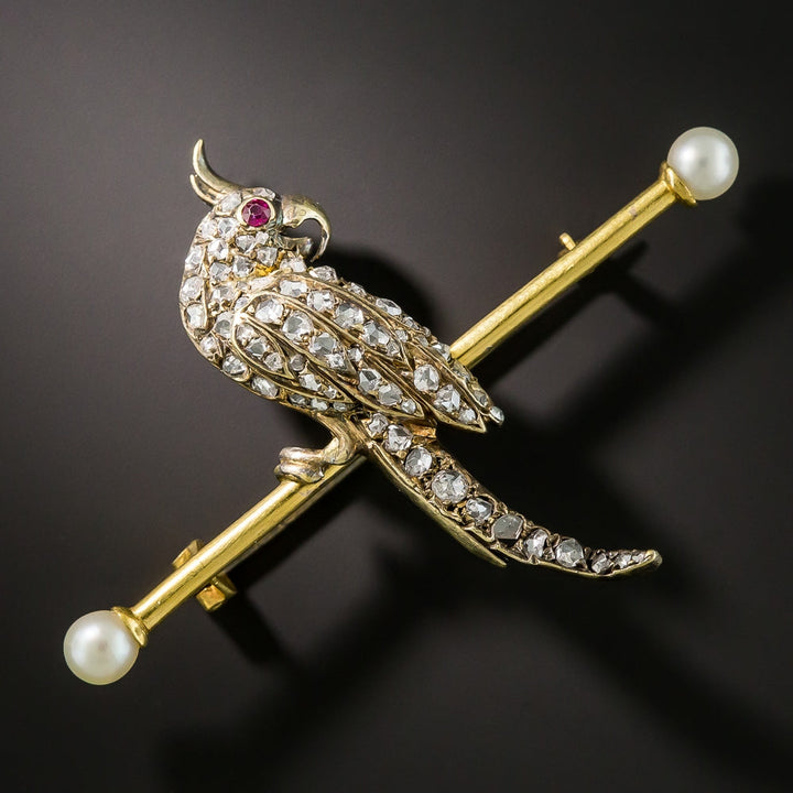 Victorian Cockatiel Pin