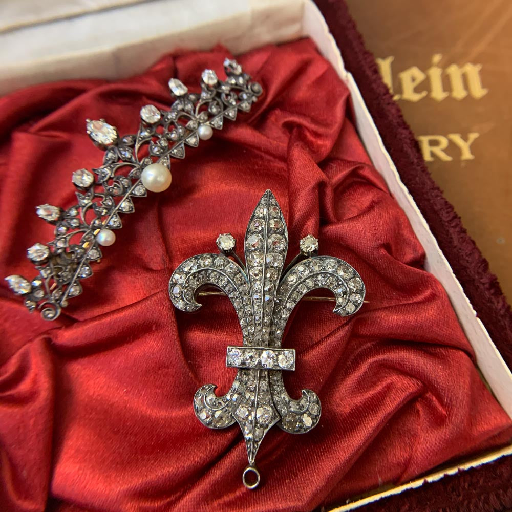 Victorian Diamond and Pearl Tiara Necklace - 7
