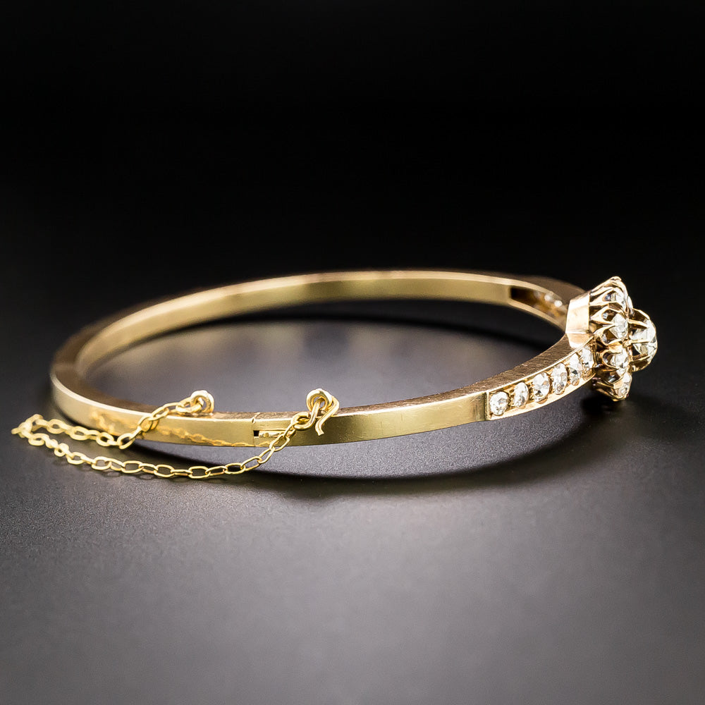 Victorian Diamond Bangle Bracelet - 3
