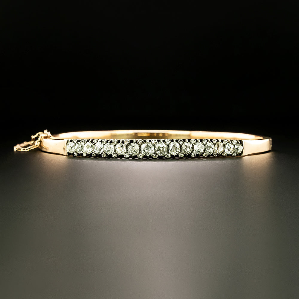 Victorian Diamond Bangle Bracelet - 2