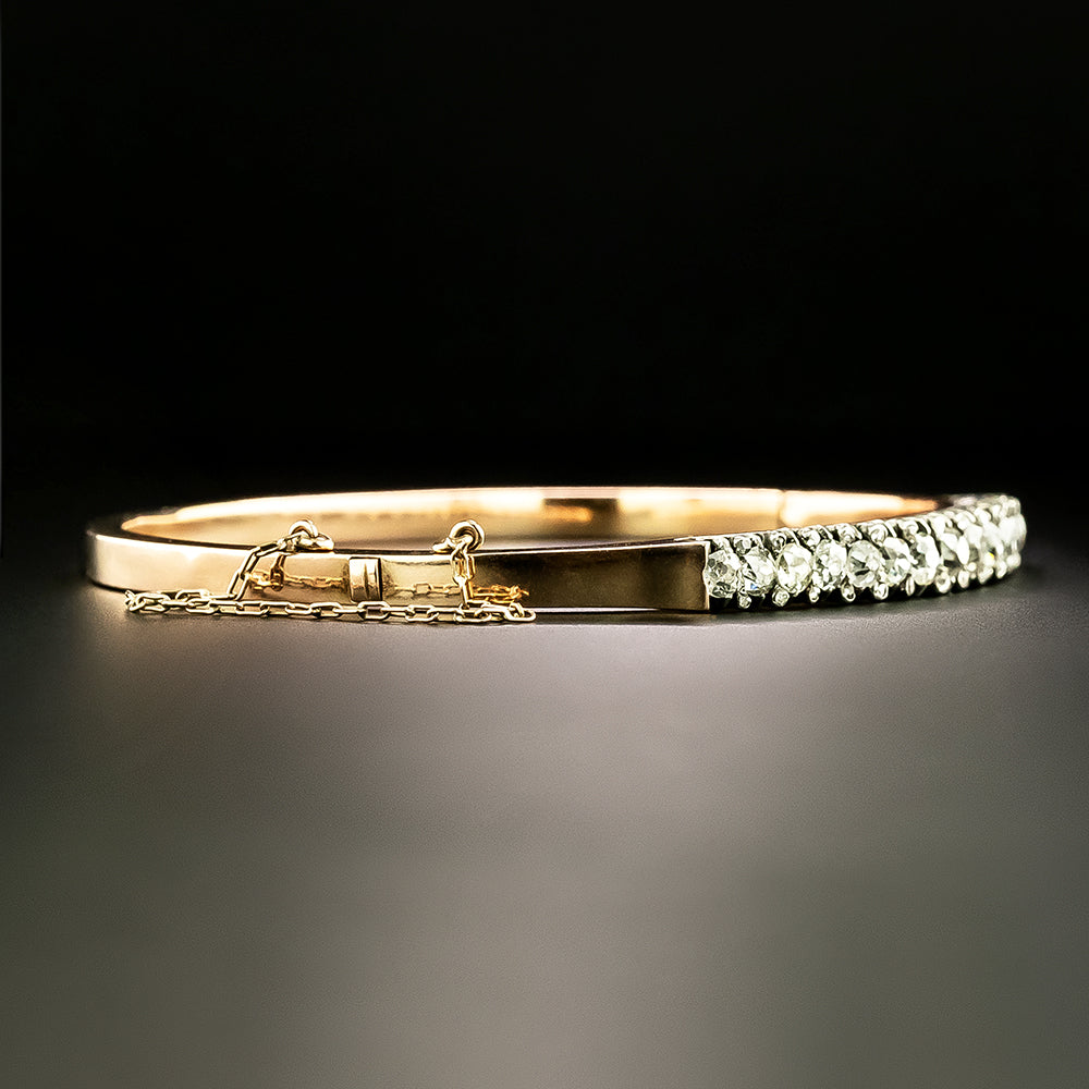 Victorian Diamond Bangle Bracelet - 3