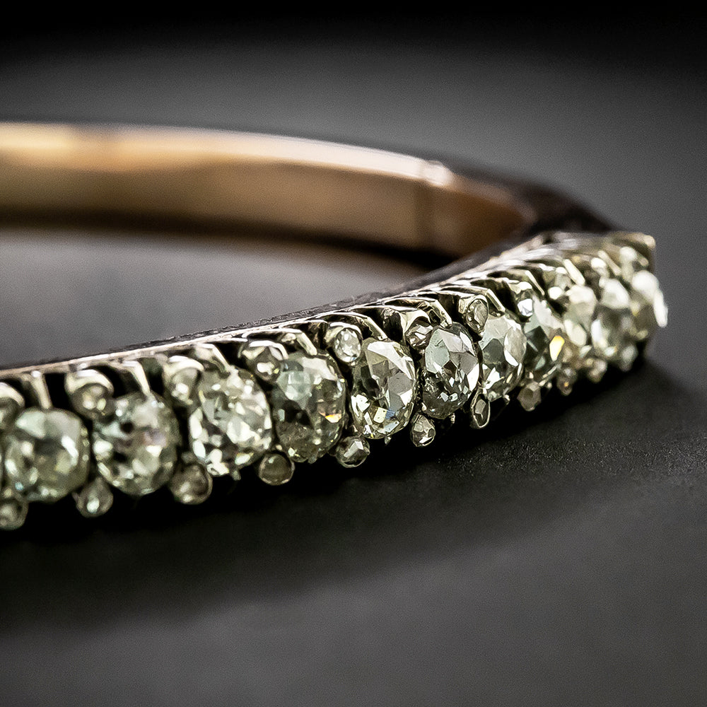 Victorian Diamond Bangle Bracelet - 5
