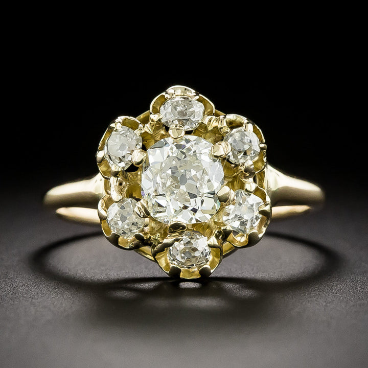 Victorian Diamond Cluster Ring