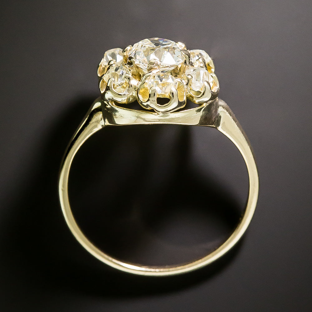 Victorian Diamond Cluster Ring - 5