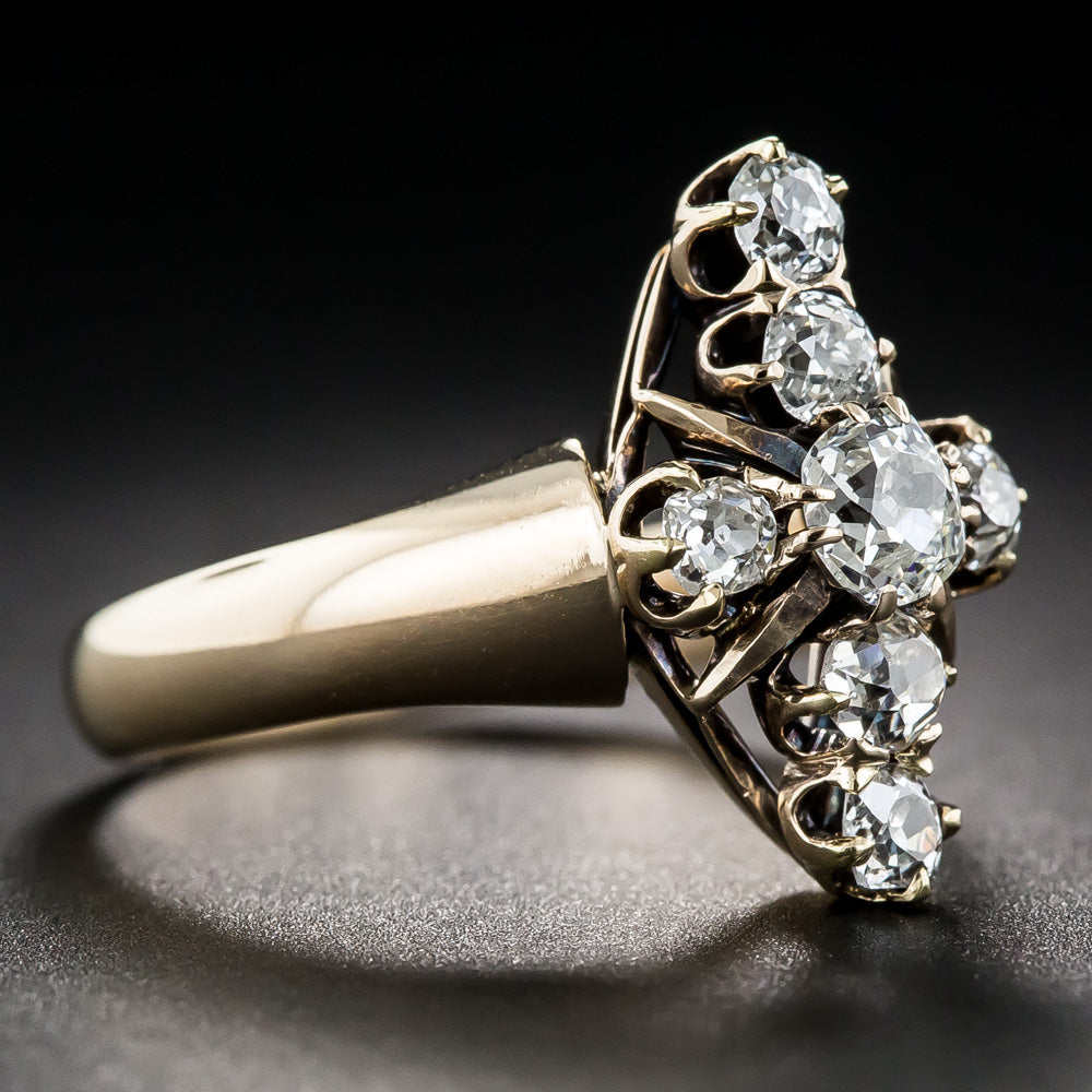 Victorian Diamond Dinner Ring - 9