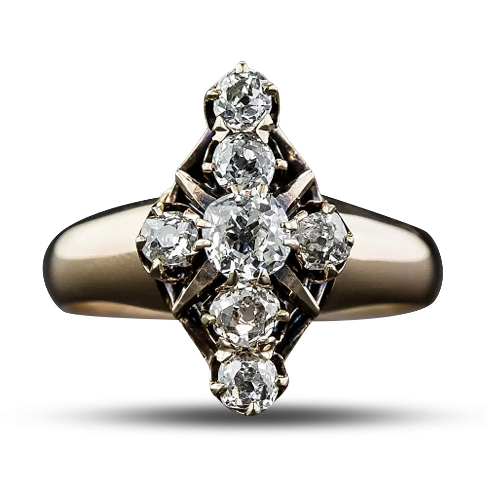 Victorian Diamond Dinner Ring - 13