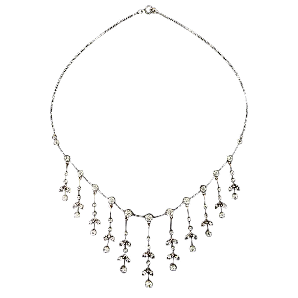 Victorian Diamond Fringe Necklace - 3