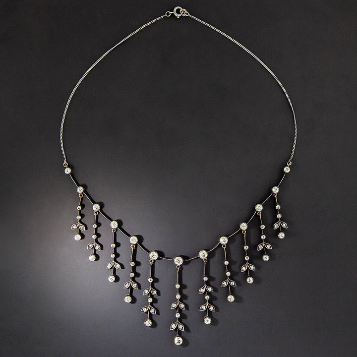 Victorian Diamond Fringe Necklace