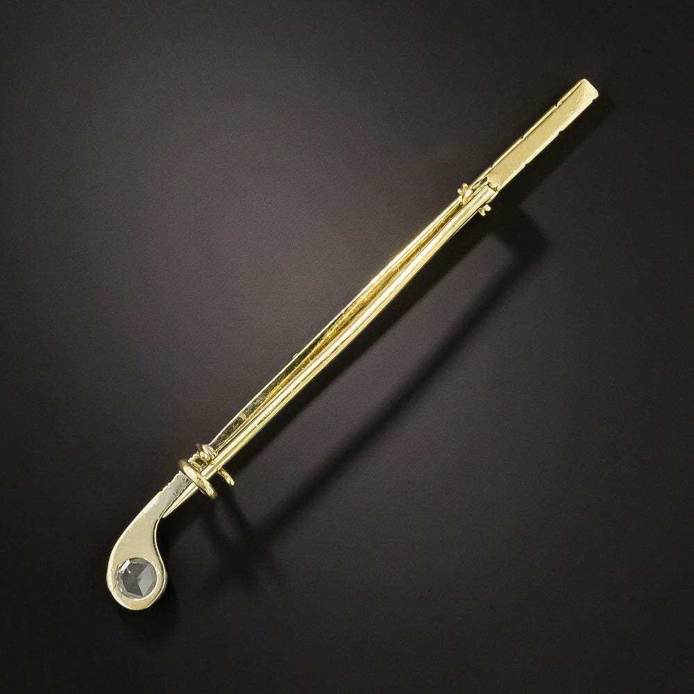 Victorian Diamond Golf Club Pin  - 3