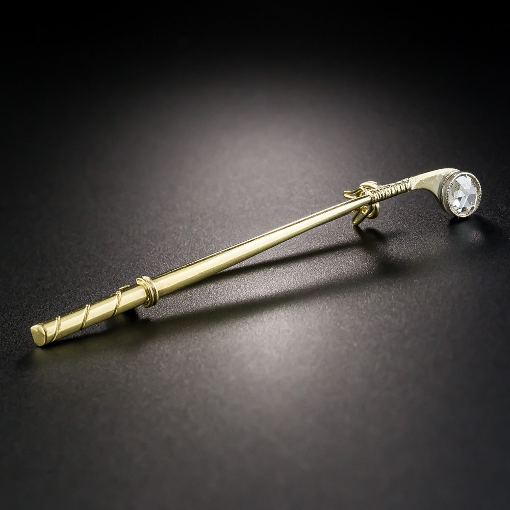 Victorian Diamond Golf Club Pin  - 5