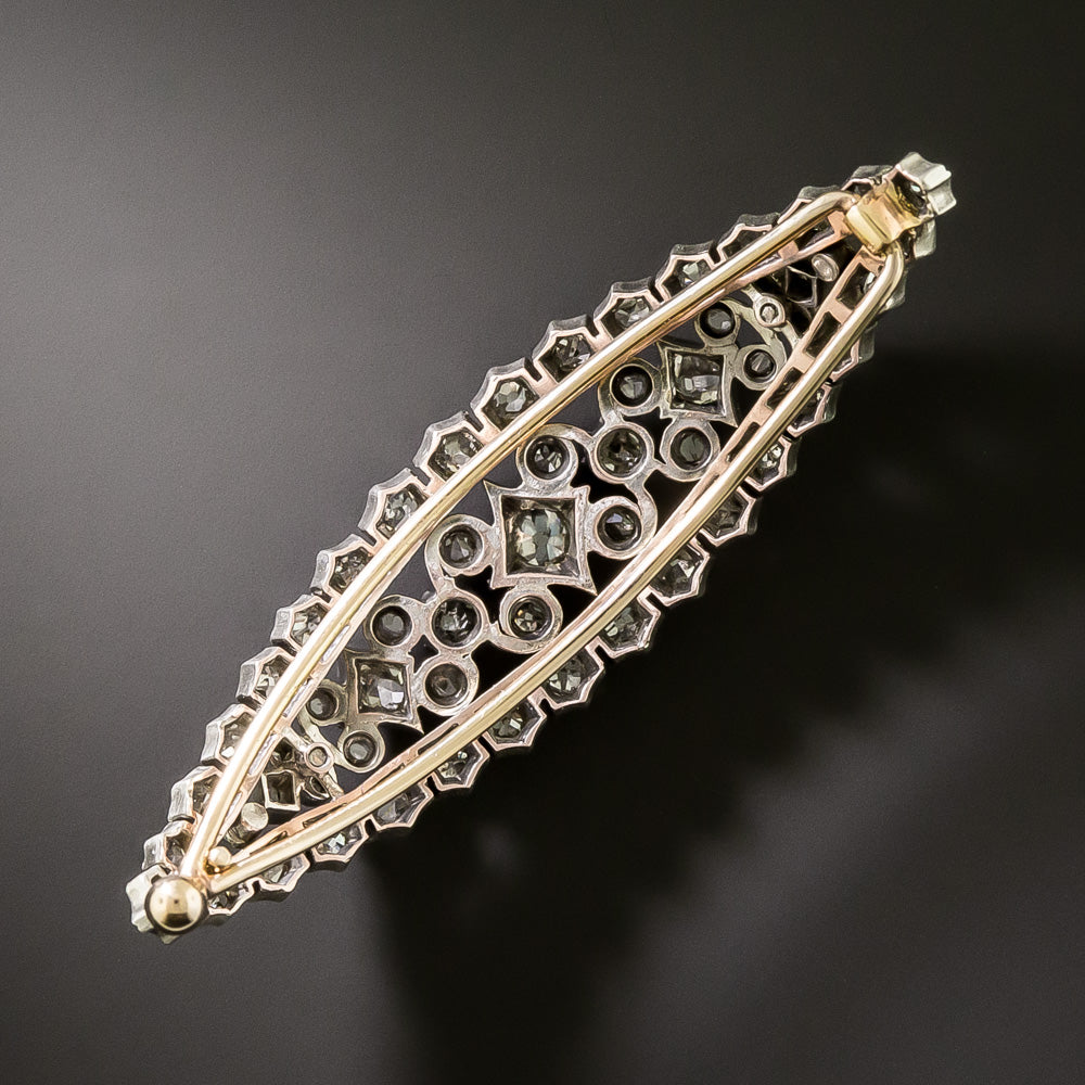 Victorian Diamond Hair Barrette - 3