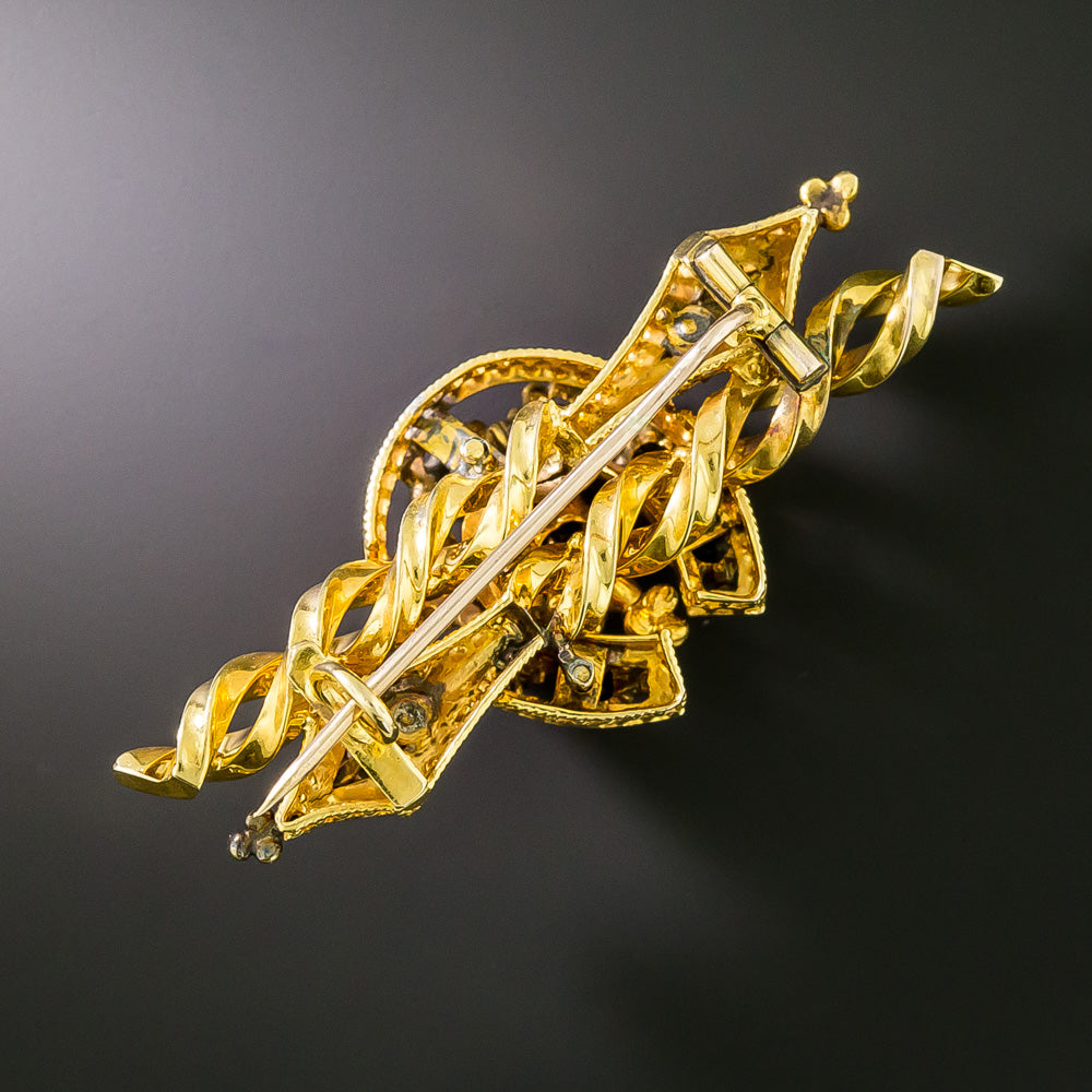 Victorian Diamond Horseshoe Brooch - 4