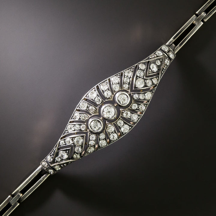 Victorian Diamond Link Bracelet, Austro Hungarian