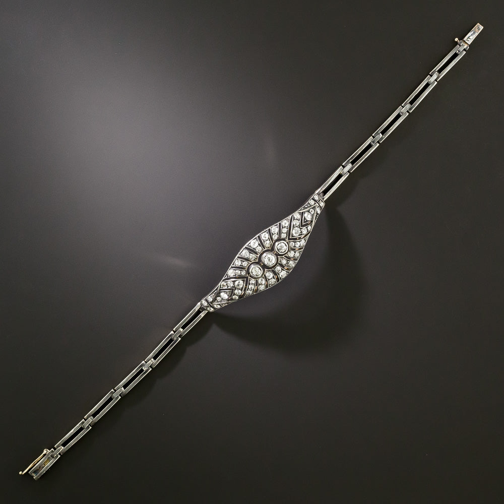 Victorian Diamond Link Bracelet, Austro Hungarian - 3