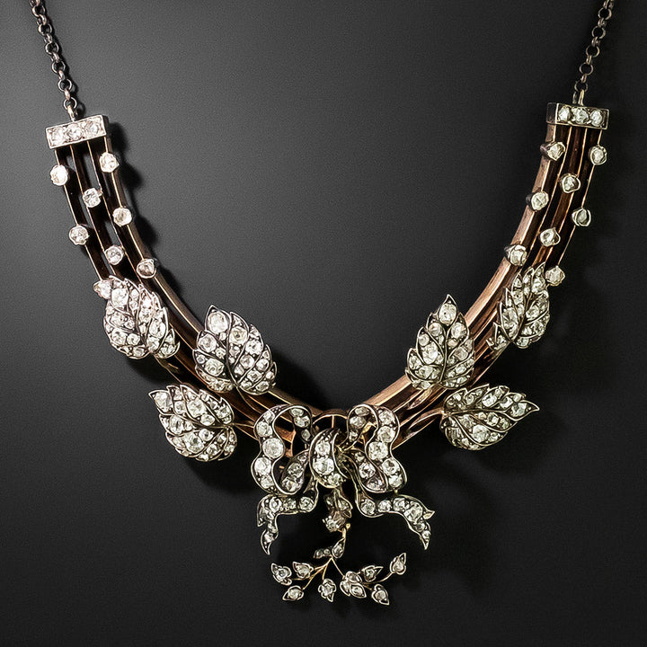 Victorian Diamond Necklace/Brooch