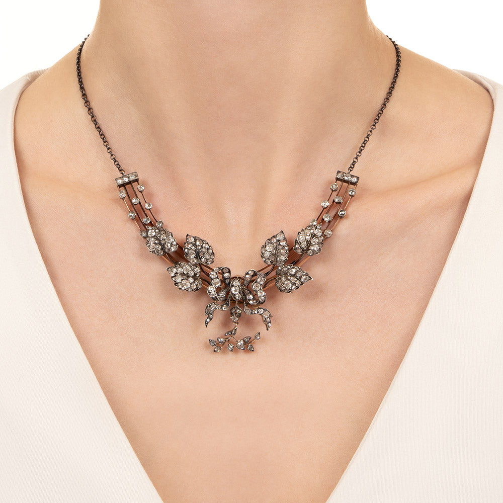 Victorian Diamond Necklace/Brooch - 4