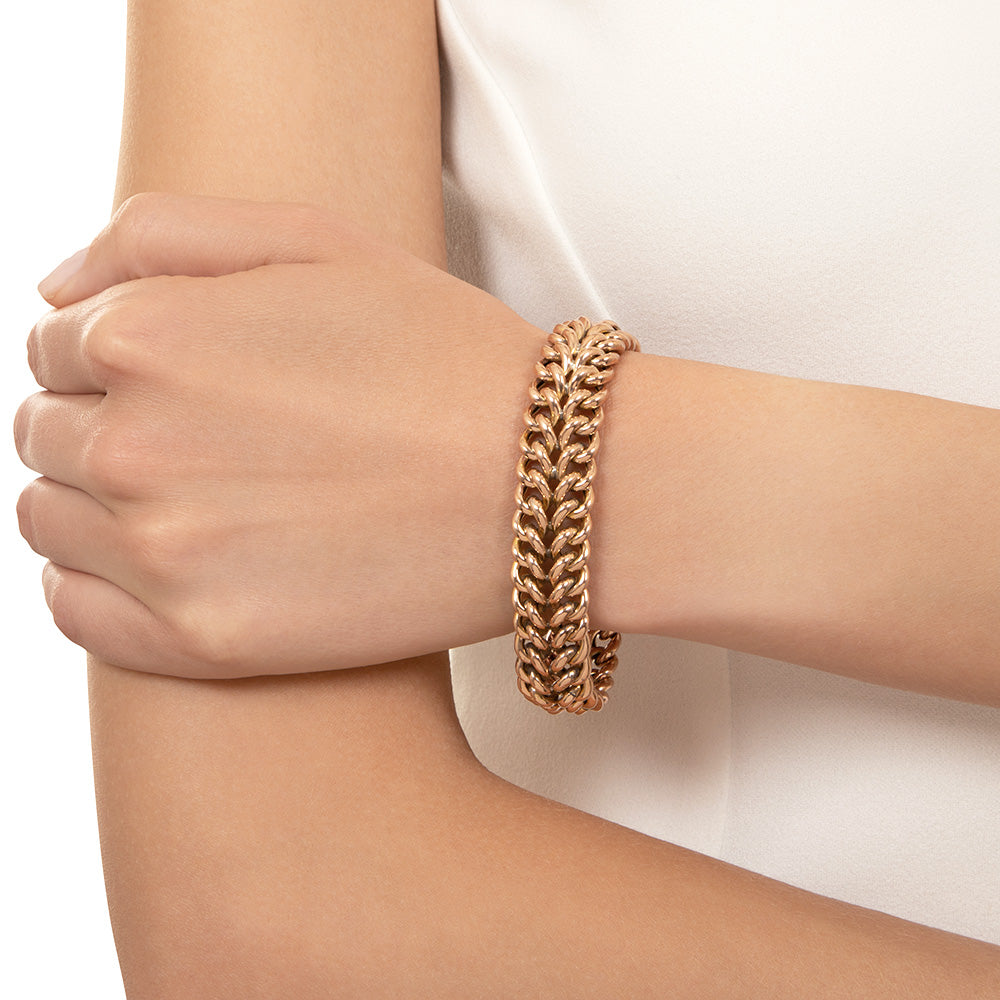 Victorian Double Curb Link Bracelet, English - 5
