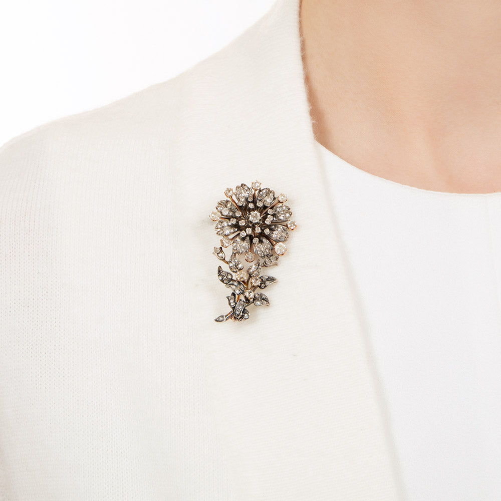 Victorian Flower Corsage Pendant/Brooch - 5