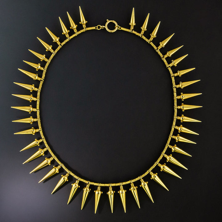 Mid-Century Fringe Necklace