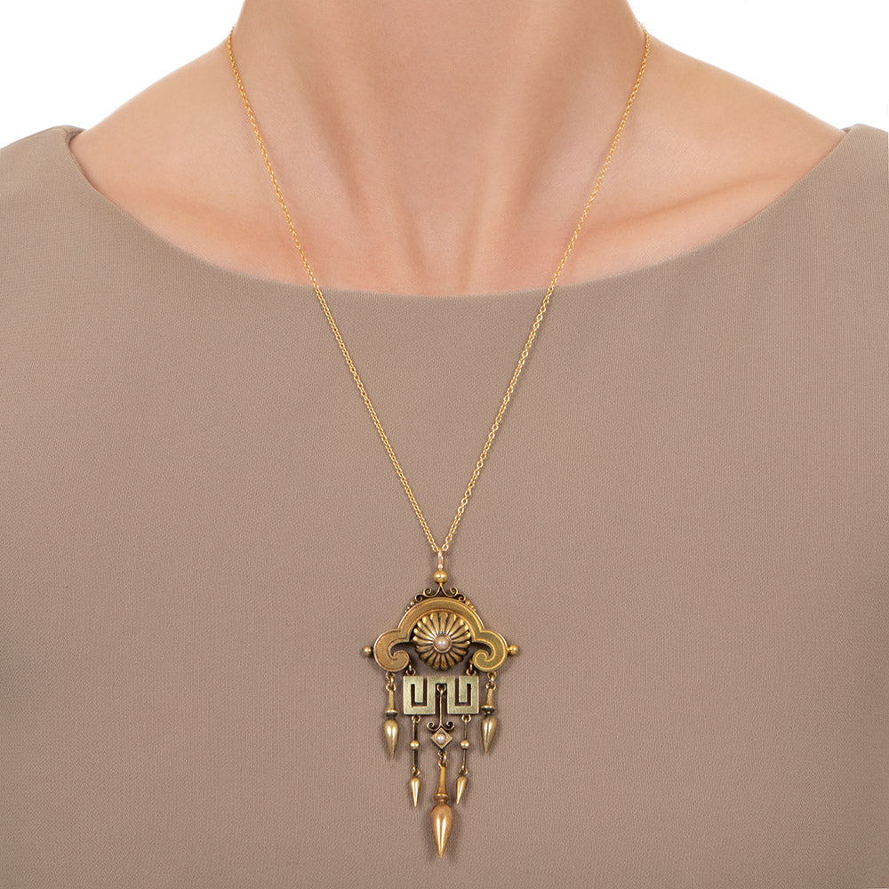 Victorian Fringe Pendant - 3