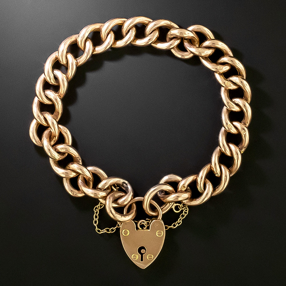 Victorian Gate Lock Link Bracelet, English - 2